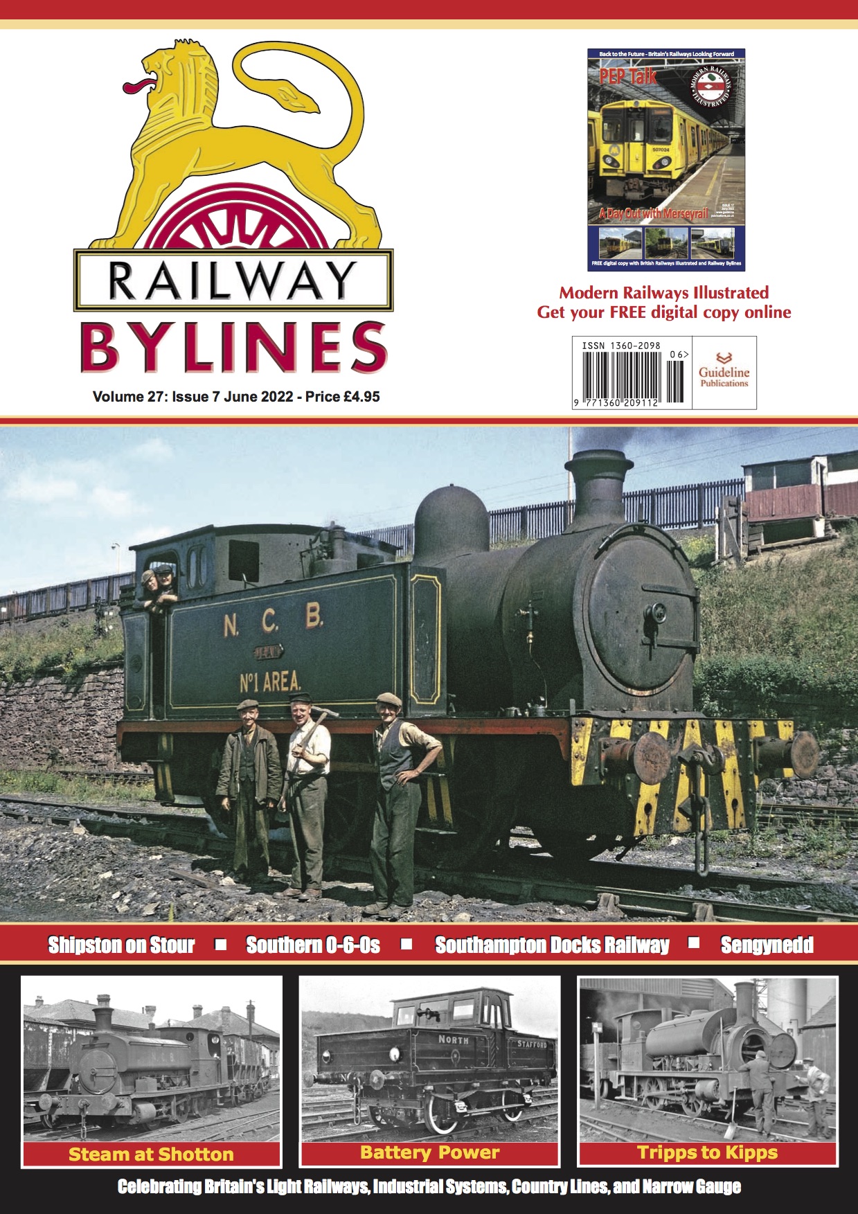Guideline Publications Ltd Railway Bylines  vol 27 - issue 07 June 22 