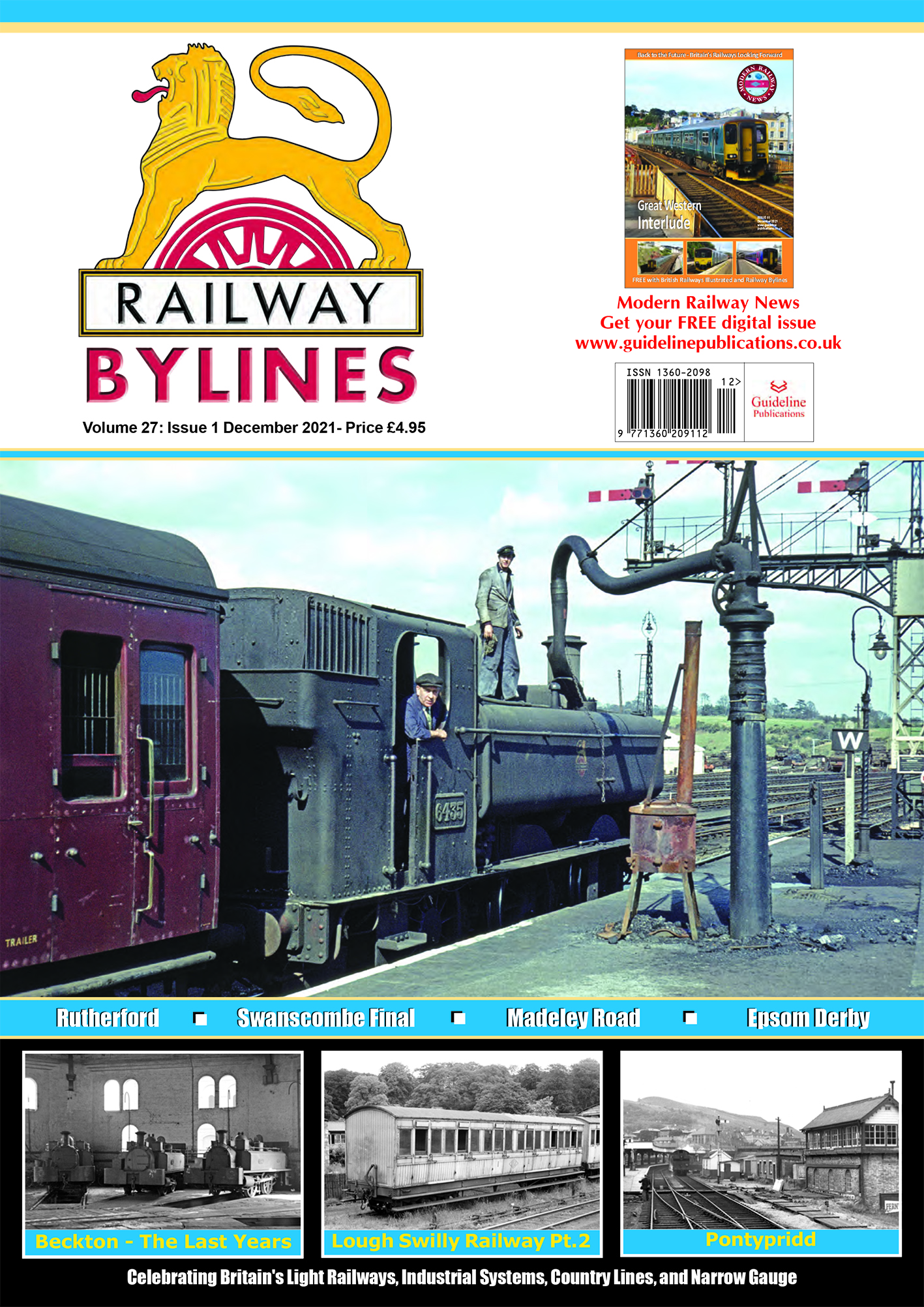 Guideline Publications Ltd Railway Bylines  vol 27 - issue 01 December 2021 