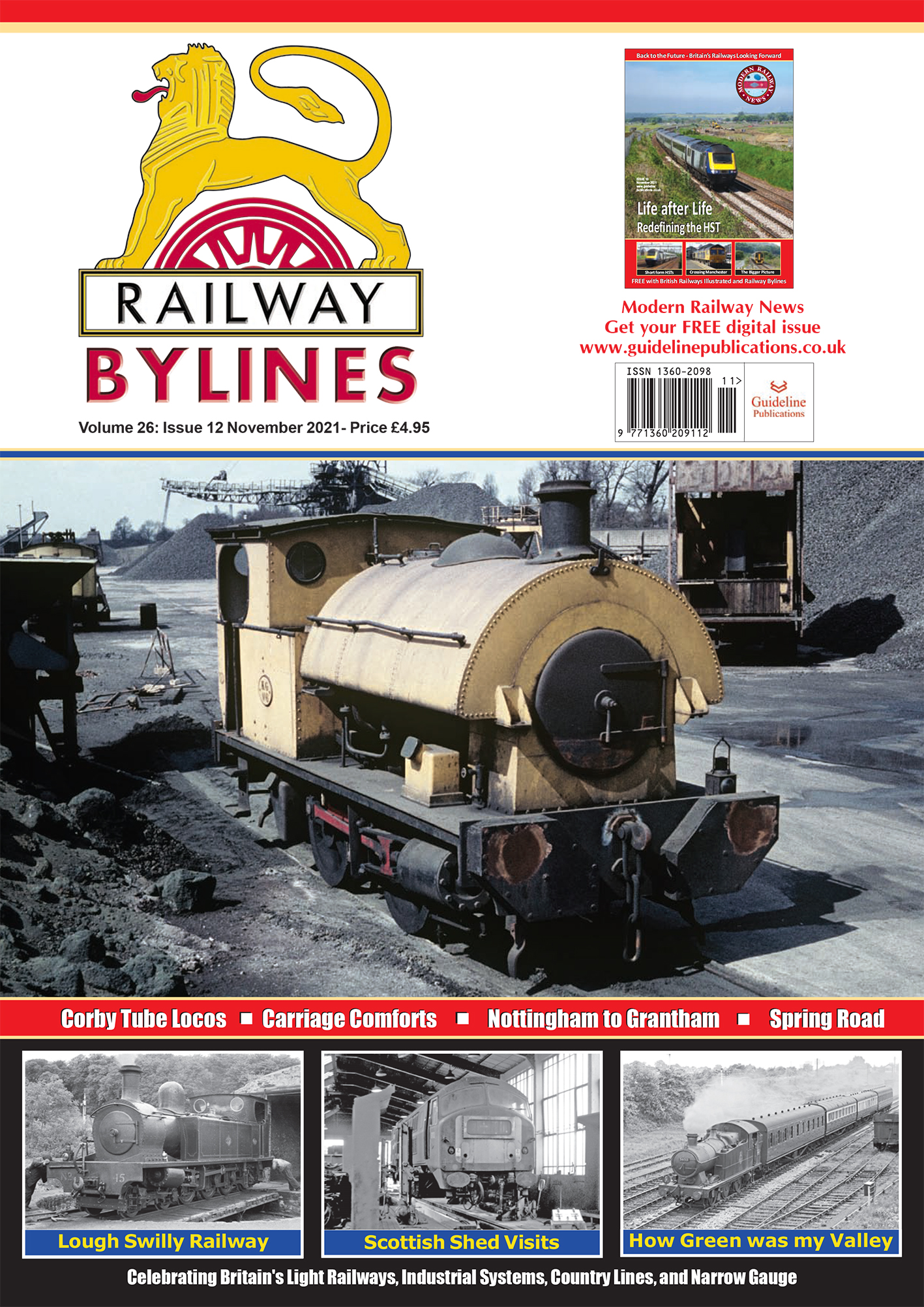 Guideline Publications Ltd Railway Bylines  vol 26 - issue 12 November 2021 