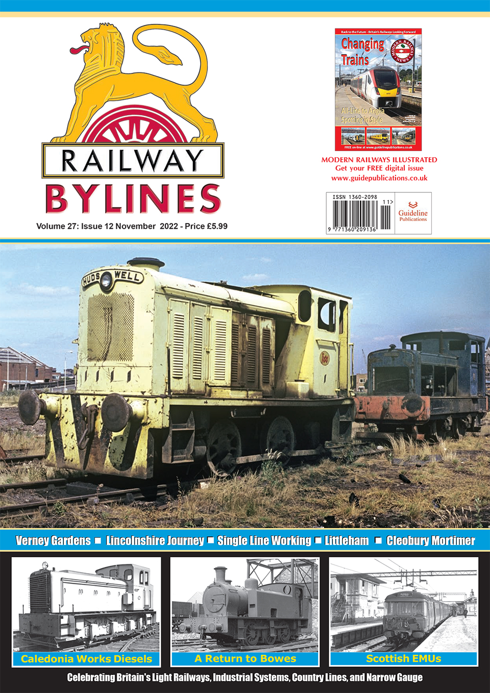 Guideline Publications Ltd Railway Bylines  vol 27 - issue 12 November 22 