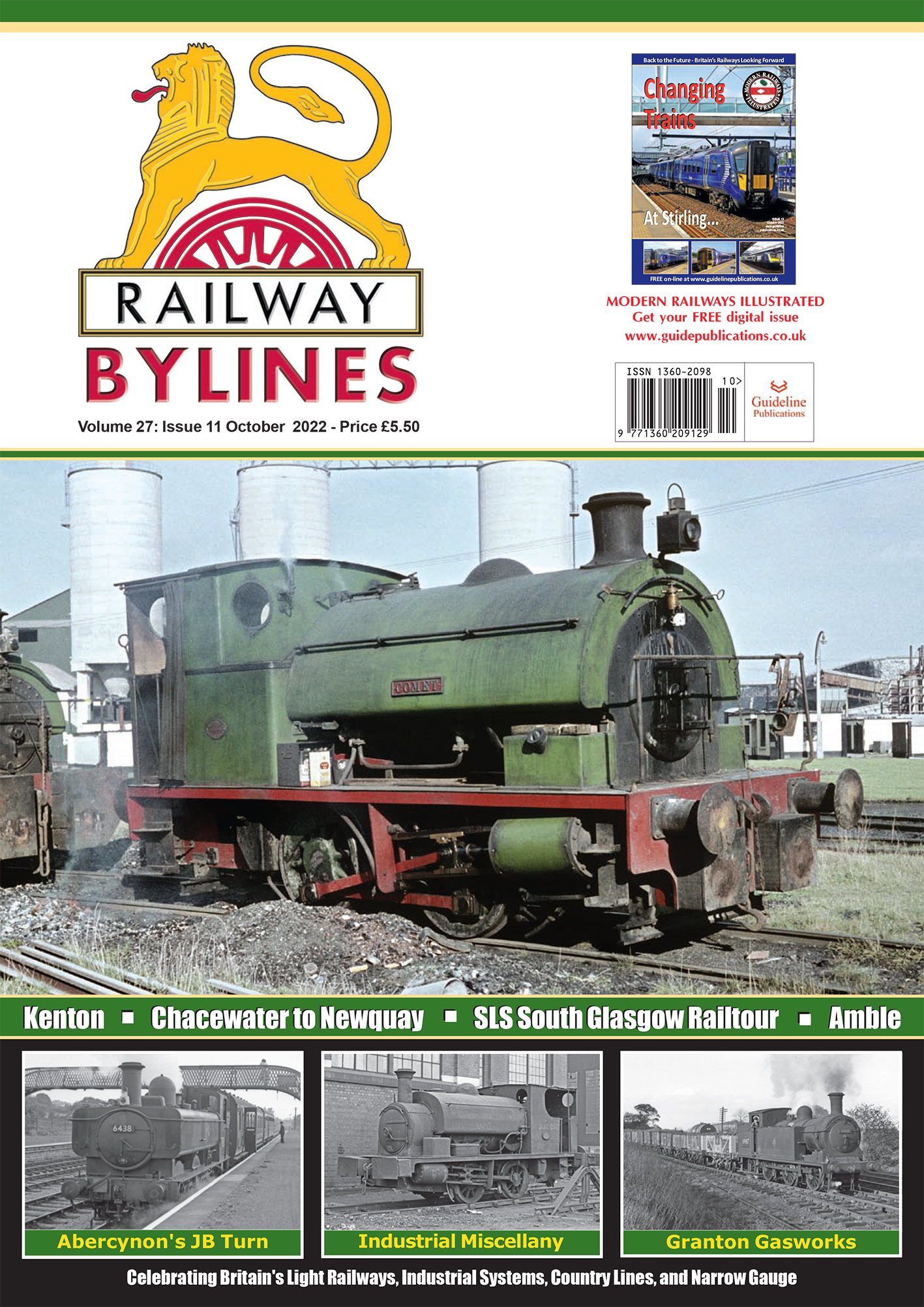 Guideline Publications Ltd Railway Bylines  vol 27 - issue 11 October22 